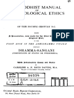 Rhys Davids - A Buddhist Manual of Psychological Ethic, Dhammasangani PDF