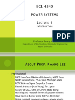 Power Systems L 1: Ecture
