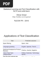 Download Statistical Learning and Text Classification with NLTK and scikit-learn  by ogrisel SN36583672 doc pdf
