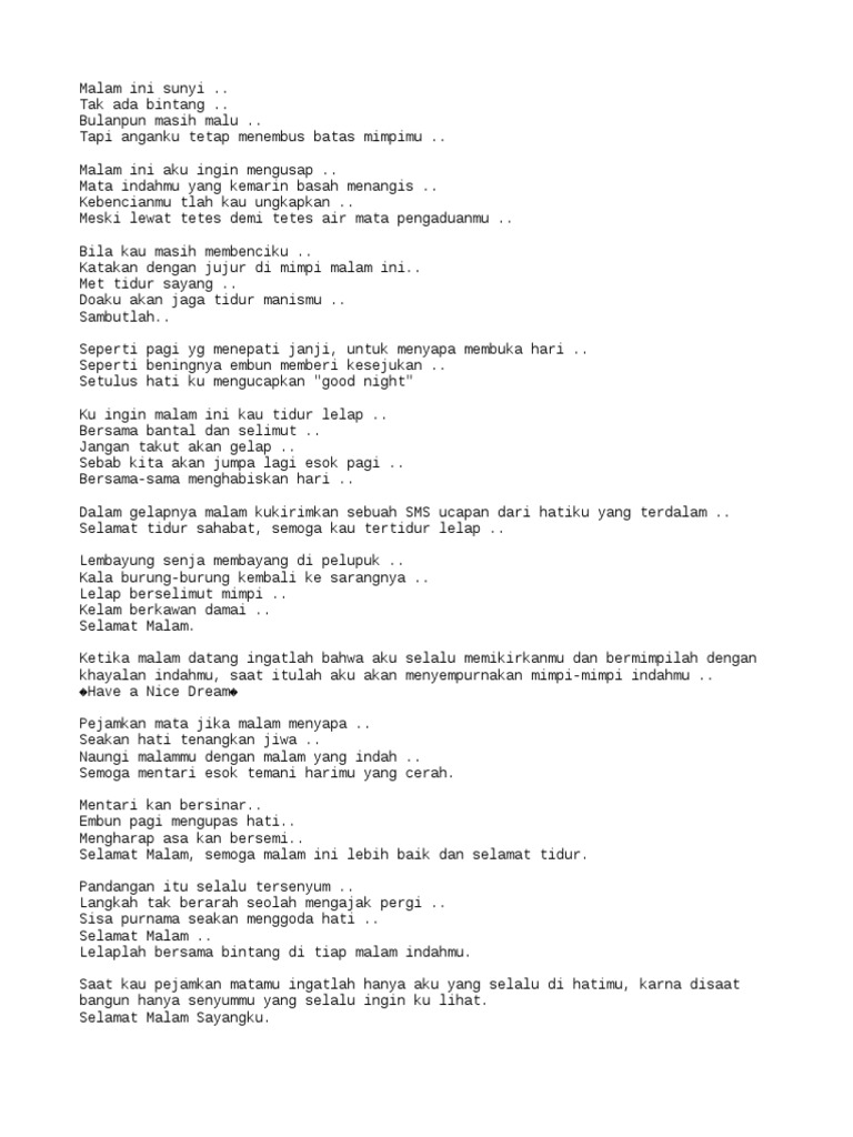 Kata Pengantar Tidur Pdf