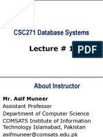 CSC271 Database Systems: Lecture # 1