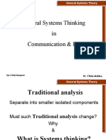 General Systems Thinking in Communication & PR: R. Chitralekha
