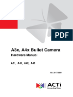 A3x, A4x Bullet Camera: Hardware Manual