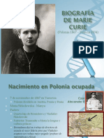 Biografía de Marie Curie