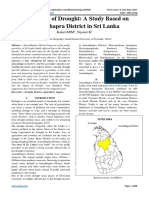 The Impact of Drought: A Study Based On Anuradhapra District in Sri Lanka