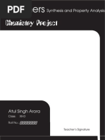 Download Polymers Chemistry Project by Atul Singh Arora SN36584645 doc pdf