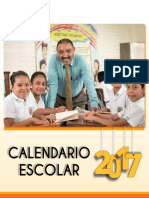 Calendario Escolar Mined 2017 PDF