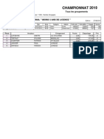 Champion Nat Moins de 5 Ans de Licence