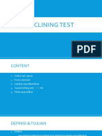 Inclining Test