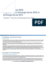 Module1 Overview of Exchange 2016 v1.0 Reviewed Edited