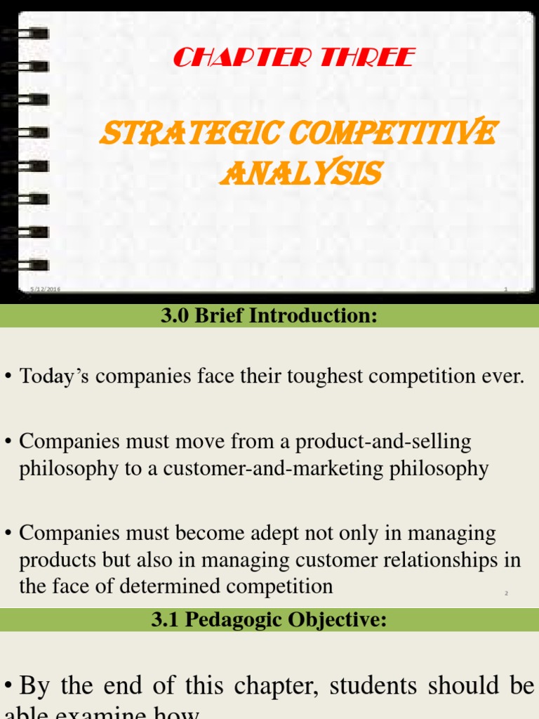 Strategic Competitice Analysis | PDF | Competition | Strategic Management