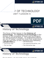 History of Technology: Unit 7-Lesson Iv