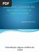 01 ABNT Leed 312 Quantidade de Agua e Qualidade de Aguas Pluviais