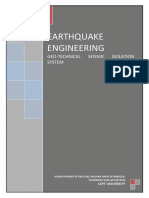 Earthquake Engineering: Geo-Technical Seismic Isolation System