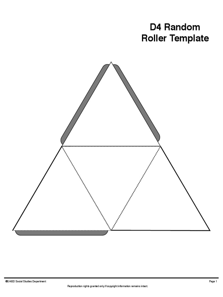 D4 Random Roller Template: ®SAISD Social Studies Department | PDF ...