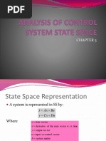 Analysis of Control System State Space