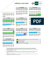 Calendario Académico 2017 18