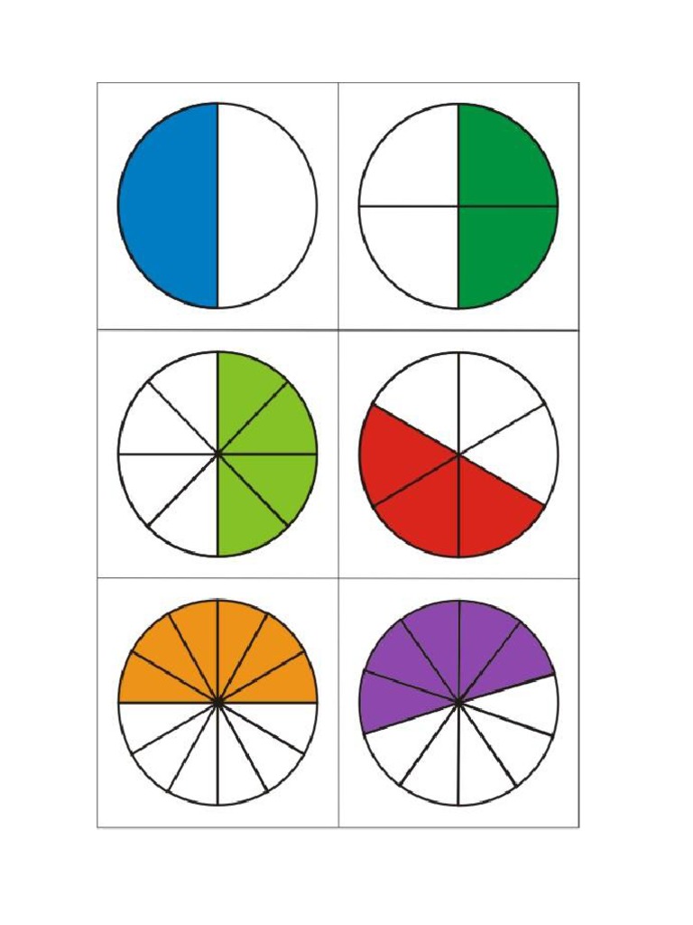 2matema1 Tarjetas Fracciones Equivalentes