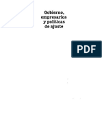 (Franco & Sojo) Gobierno, Empresarios y Políticas de Ajuste