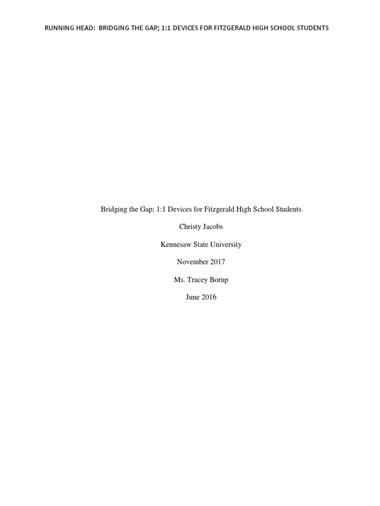 Capstone Final Report | PDF | Teachers | Learning