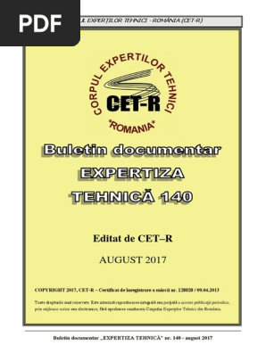 Buletin Doc Expertiza Tehnica Nr 140