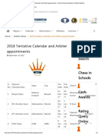 2018 Tentative Calendar and Arbiter App..