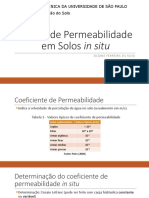 Ensaio de permeabilidade em solos in situ