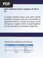 Sistema ABO e Fator Rh