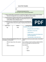 lesson plan template - math - pattern 