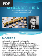 Biografía de Alexander Luria | PDF | Sicología | Psicoanálisis