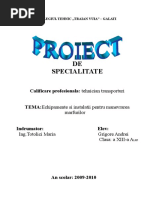 Echipamente Si Instalatii Pt Manevrarea Marfurilor Nou