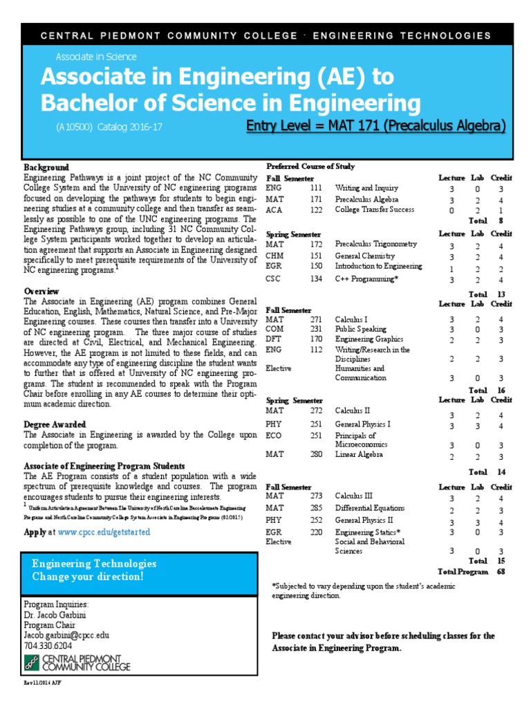 Engineering Pathway Course Overview | PDF | Associate Degree | Engineering
