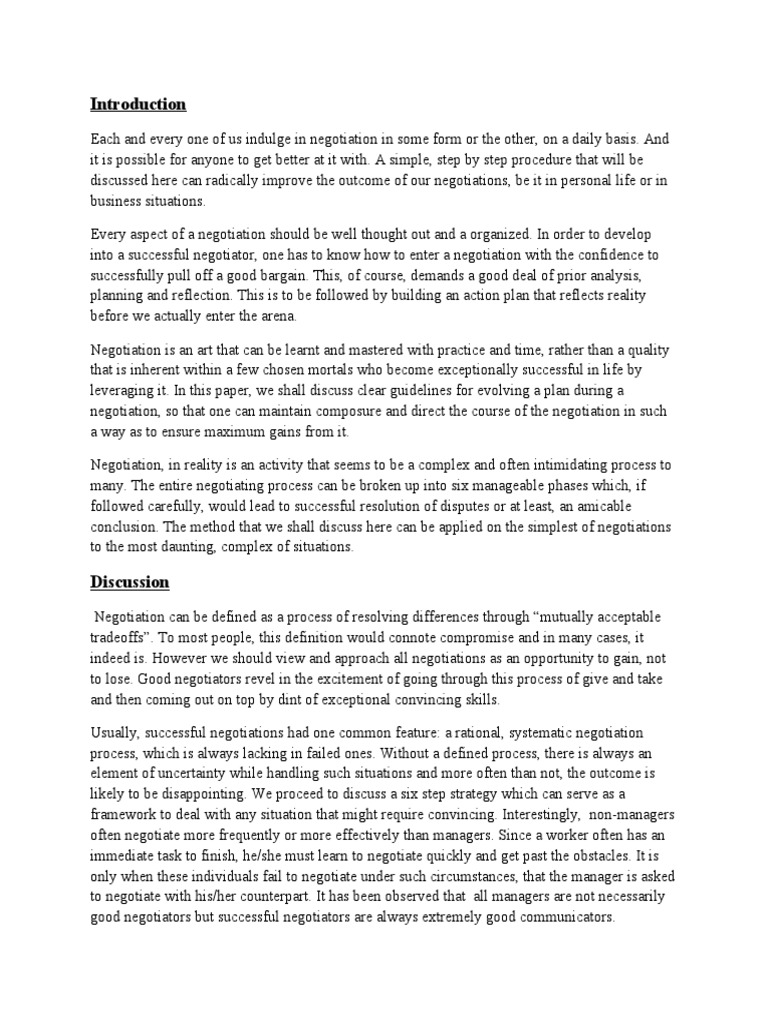 Win win strategy in negotiation picture