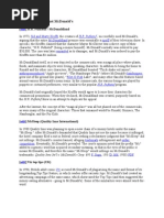 Cases Brought Against McDonald