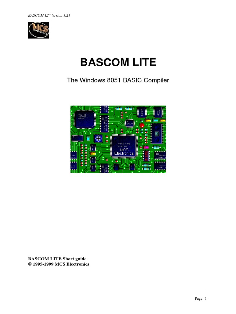 Bascom lite the windows 8051 basic compiler pdf assembly language