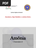 Amoníacos e Água Sanitária'
