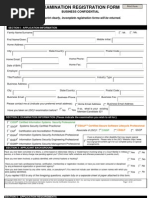 Exam Reg Form