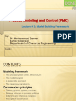 Process Modeling and Control (PMC) : Lecture # 2: Model Building Framework
