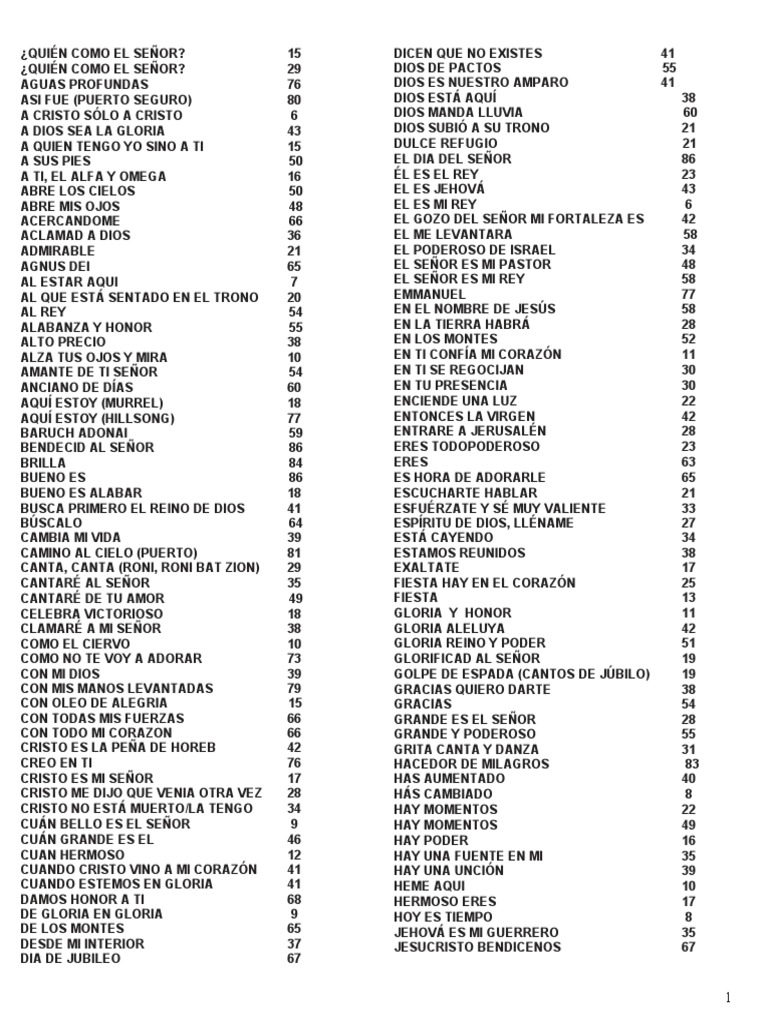 Alabanzas Con Acordes Pdf