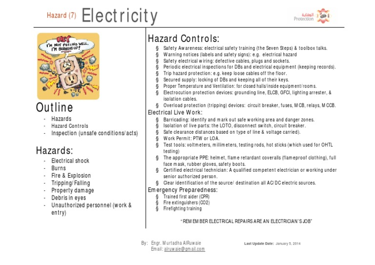 Fes TBT Electrical Safety PDF PDF Electrician Power Engineering
