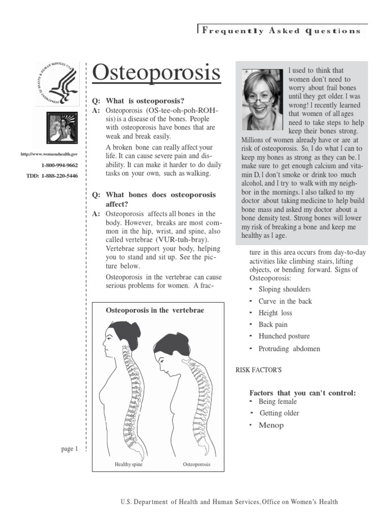 Osteoporosis Overview (3) 4 | PDF | Osteoporosis | Vitamin D