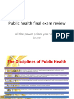 Public Health Final Exam Review