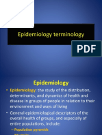 2 Epidemiology Terminology