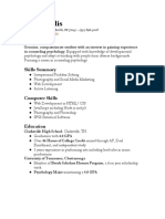 Functional Resume Weebly