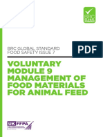 BRC Global Standard Food Safety Issue 7 Voluntary Module 9 Management of Food Materials For Animal Feed UK