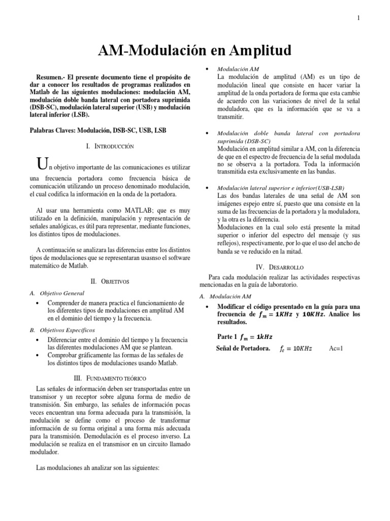 Resultados de Modulaciones en Matlab | PDF | Modulación | Ingeniería en ...