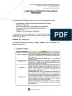 Estructura de Proyectos Vers. 008 2016