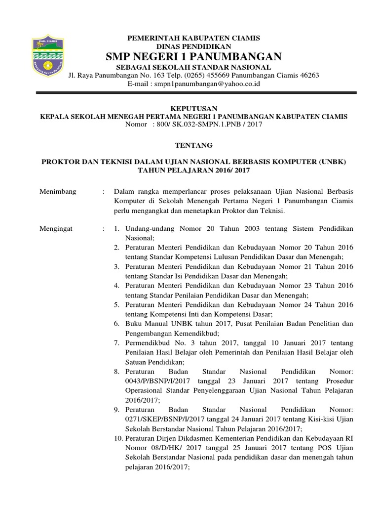 Sk Proktor Teknisi