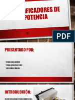 Amplificadores de Potencia Equipo