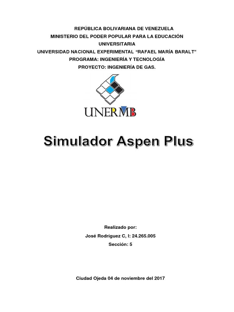 Uso de Aspen Plus en Simulación Energética | PDF | Simulación | Áreas ...